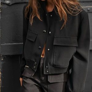 ZARA MAXI BOMBER JACKET